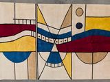 une photo d'un tapis orné d'une peinture