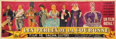 french movie poster for the film les perles de la courtine