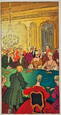 une image d'un tableau représentant un groupe de personnes assises autour d'une table
