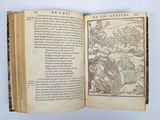 an open book with a picture of a man on it