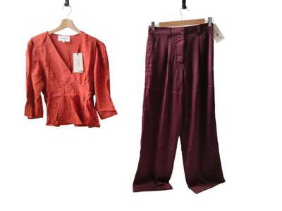 Lot composé d'un pantalon "Charly" et d'un top "Idol" BA&SH, T.36/1 -  - Photo 1