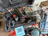 a box full of tools on a table with a price tag on it