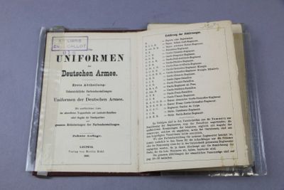 an open book with a list of information on it