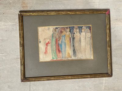 a picture of a painting hanging on a wall