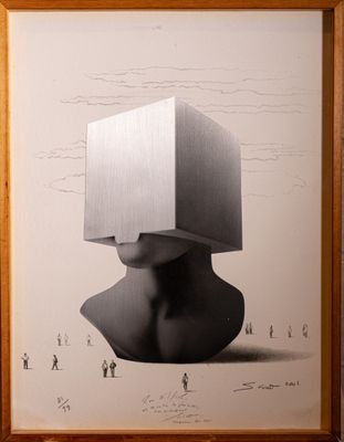 Sacha Sosno (1937-2013) Tête au carré peuplée (2012)