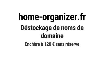 Nom de domaine home-organizer.fr.
