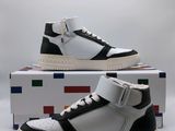 nike air force high top sneaker in white and black