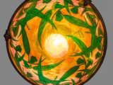 a picture of a bowl that has a painting of people on it