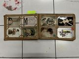 a picture of a book with pictures inside of it on the floor