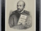 portrait of a man holding a book in his right hand