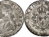 a silver coin with a crown on top of it