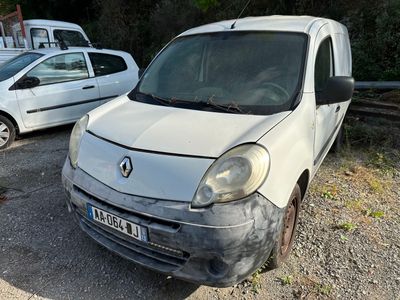 a white van that is parked next to a white car