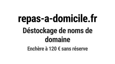 Nom de domaine repas-a-domicile.