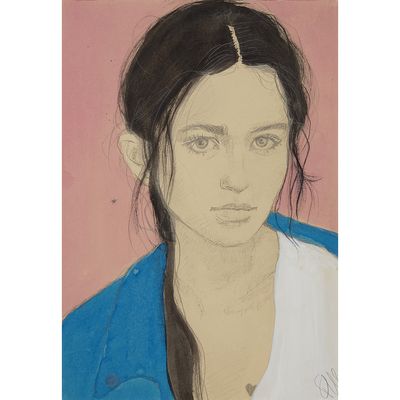 une image d'une peinture représentant une femme aux cheveux longs