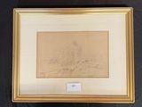 an image of a drawing of a tree in a gold frame