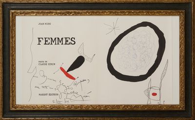 œuvre d'art encadrée représentant le dessin d'une femme représentant un couteau, une fourchette et un œuf