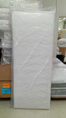 il y a beaucoup de matelas posés à même le sol dans le magasin