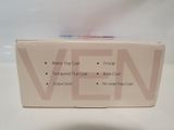 a box that has a white top and a pink bottom