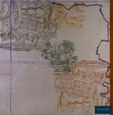 un dessin sur une feuille de papier sur laquelle figure le dessin d'un homme