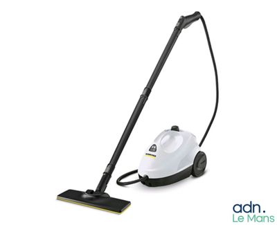 the steamer is clean and ready to use on the floor