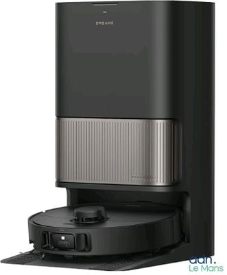 an image of a black and silver coffee maker sitting on top of a counter