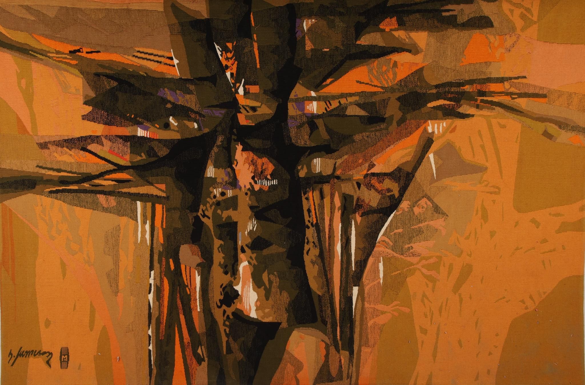 René FUMERON Tapisserie Transparence 130x195 cm Robert Four Aubusson