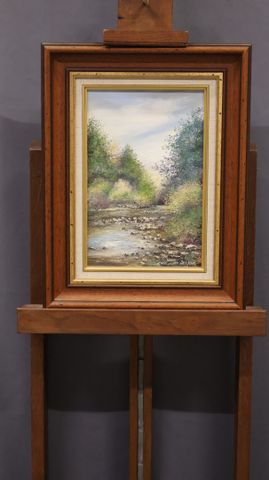 Jean Louis PETIT (XXème) « La Rivière ». Huile sur toile. Signée ...
