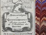 an old book with a picture of a man in a hat on it