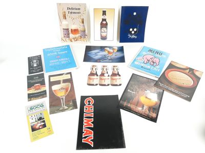 Lot de publicités, menus, brochures pour CHIMAY - YOUNGS - M…