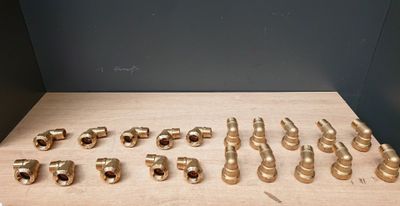 Lot de 20 Coudes 90° laiton à compression TOF - Effebi (ref:…