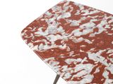 an image of a table with a marble top and metal legs