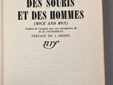 an open book with a black and white title on it