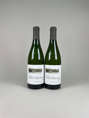 deux bouteilles de vin posées l'une à côté de l'autre sur une table