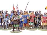 de nombreuses figurines regroupées