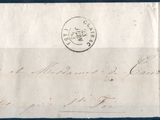 a close up of a piece of paper with a stamp on it