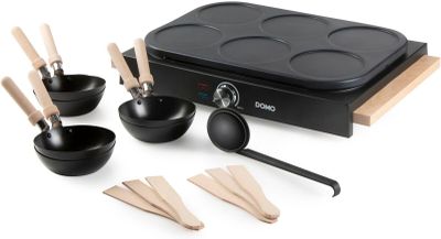 484 / Ensemble wok et plaque à crêpes 2 en 1 - DOMO WO…