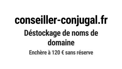 Nom de domaine conseiller-conjugal.