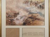 une image d'une photo d'un tableau représentant une bataille