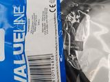 a close up of a black cable in a plastic bag