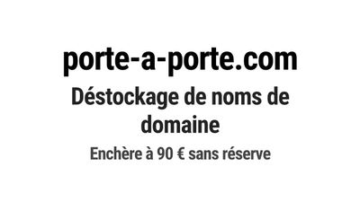 Nom de domaine porte-a-porte.com.