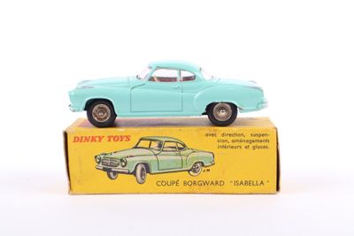 a blue toy car sitting on top of a box