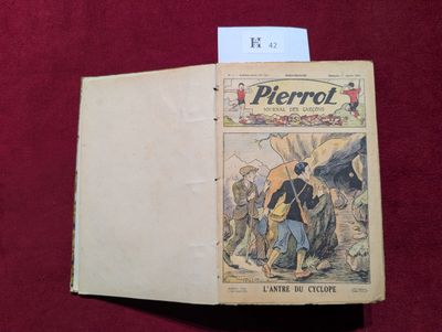 un vieux livre sur lequel figure l'image d'un homme tenant un parapluie