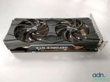 a close up of a video card with two fans on top of it
