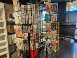 many cards on display in the store for sale