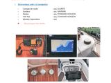 une photo d'une brochure présentant un bateau, avec des photos de celui-ci