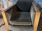 a chair that is sitting on the floor in the room
