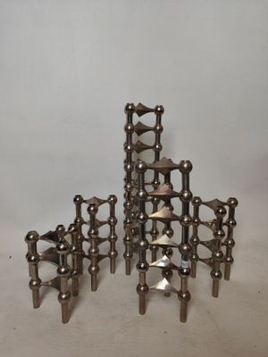 Fritz NAGEL - XXème siècle : Suite de 28 bougeoirs de table …