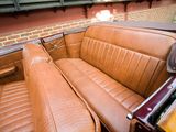 a brown leather seat in the back of a car