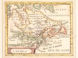 an old map of the british and canadian provincess