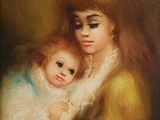 an image of a painting of a woman holding a baby